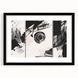 Large Black and White Abstract Wall Art - Modern Monochrome Canvas