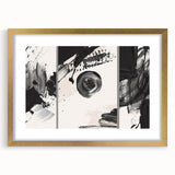 Large Black and White Abstract Wall Art - Modern Monochrome Canvas