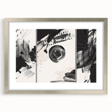 Large Black and White Abstract Wall Art - Modern Monochrome Canvas
