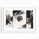 Large Black and White Abstract Wall Art - Modern Monochrome Canvas