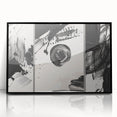 Large Black and White Abstract Wall Art - Modern Monochrome Canvas