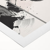 Large Black and White Abstract Wall Art - Modern Monochrome Canvas