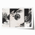 Large Black and White Abstract Wall Art - Modern Monochrome Canvas