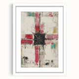 Geometric Abstract Expressionist Wall Art – Textured Modern Canvas