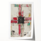 Geometric Abstract Expressionist Wall Art – Textured Modern Canvas