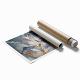 Luxury Abstract Wall Art – High-End Navy & Gold Canvas Print