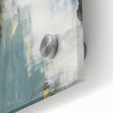 Earthen Harmony Abstracts - Modern Abstract Art in Teal and Black