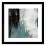 Earthen Harmony Abstracts - Modern Abstract Art in Teal and Black