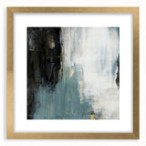 Earthen Harmony Abstracts - Modern Abstract Art in Teal and Black