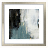 Earthen Harmony Abstracts - Modern Abstract Art in Teal and Black