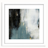 Earthen Harmony Abstracts - Modern Abstract Art in Teal and Black