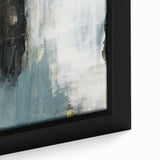 Earthen Harmony Abstracts - Modern Abstract Art in Teal and Black