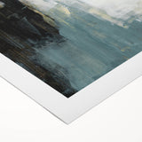 Earthen Harmony Abstracts - Modern Abstract Art in Teal and Black