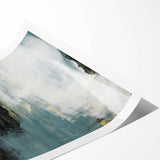 Earthen Harmony Abstracts - Modern Abstract Art in Teal and Black