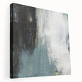 Earthen Harmony Abstracts - Modern Abstract Art in Teal and Black