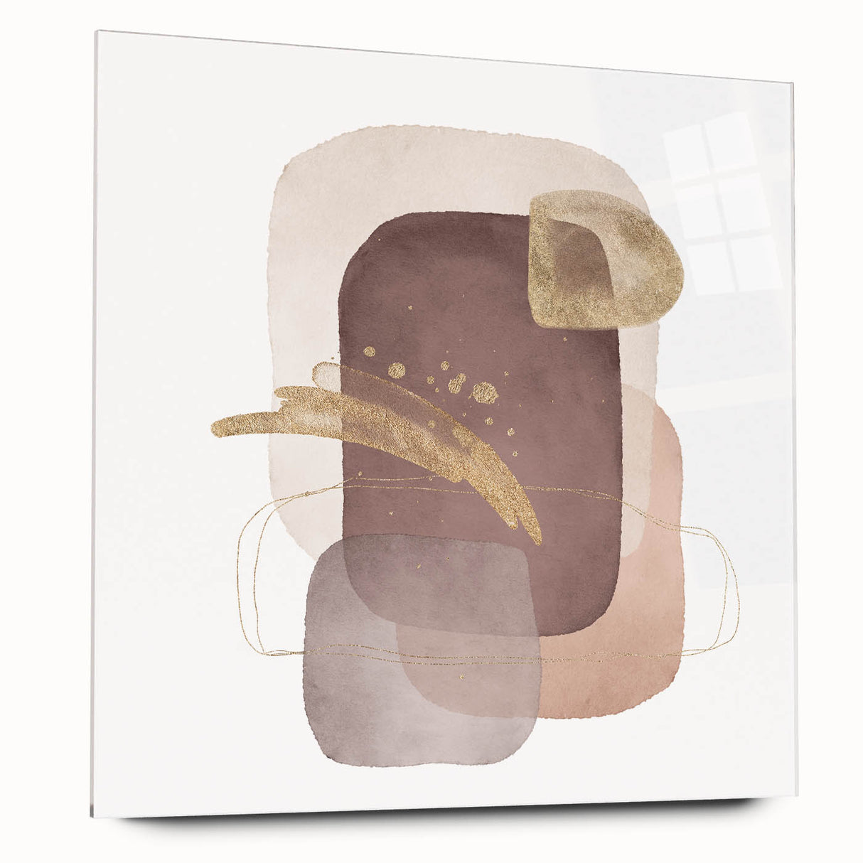 Abstract geometric wall art – minimalist canvas print for interiors
