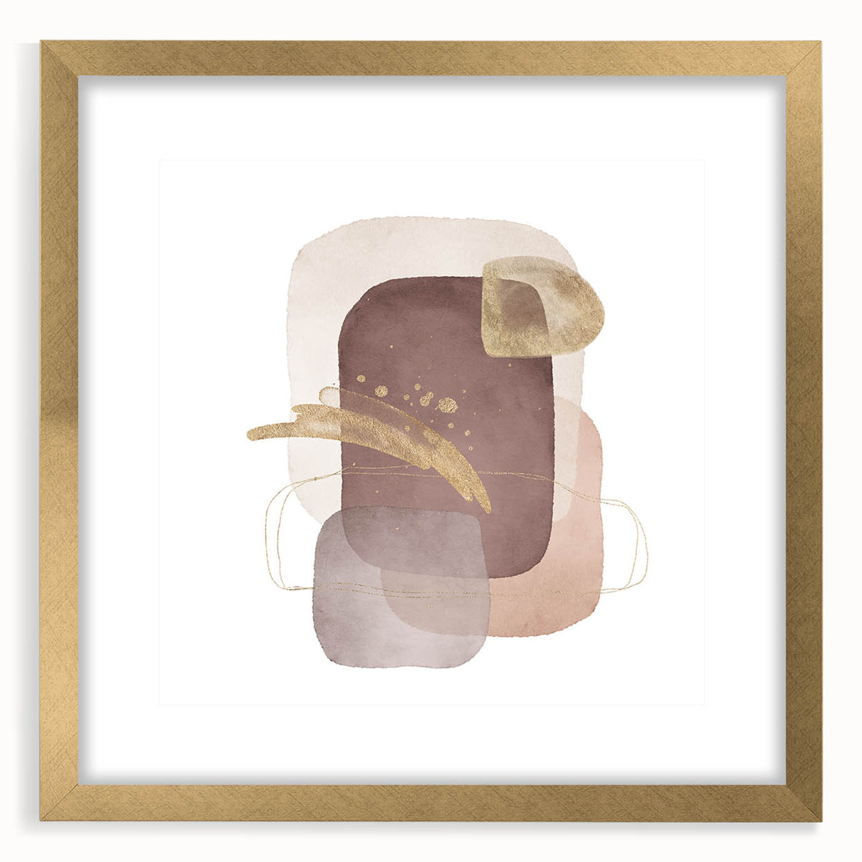 Abstract geometric wall art – minimalist canvas print for interiors