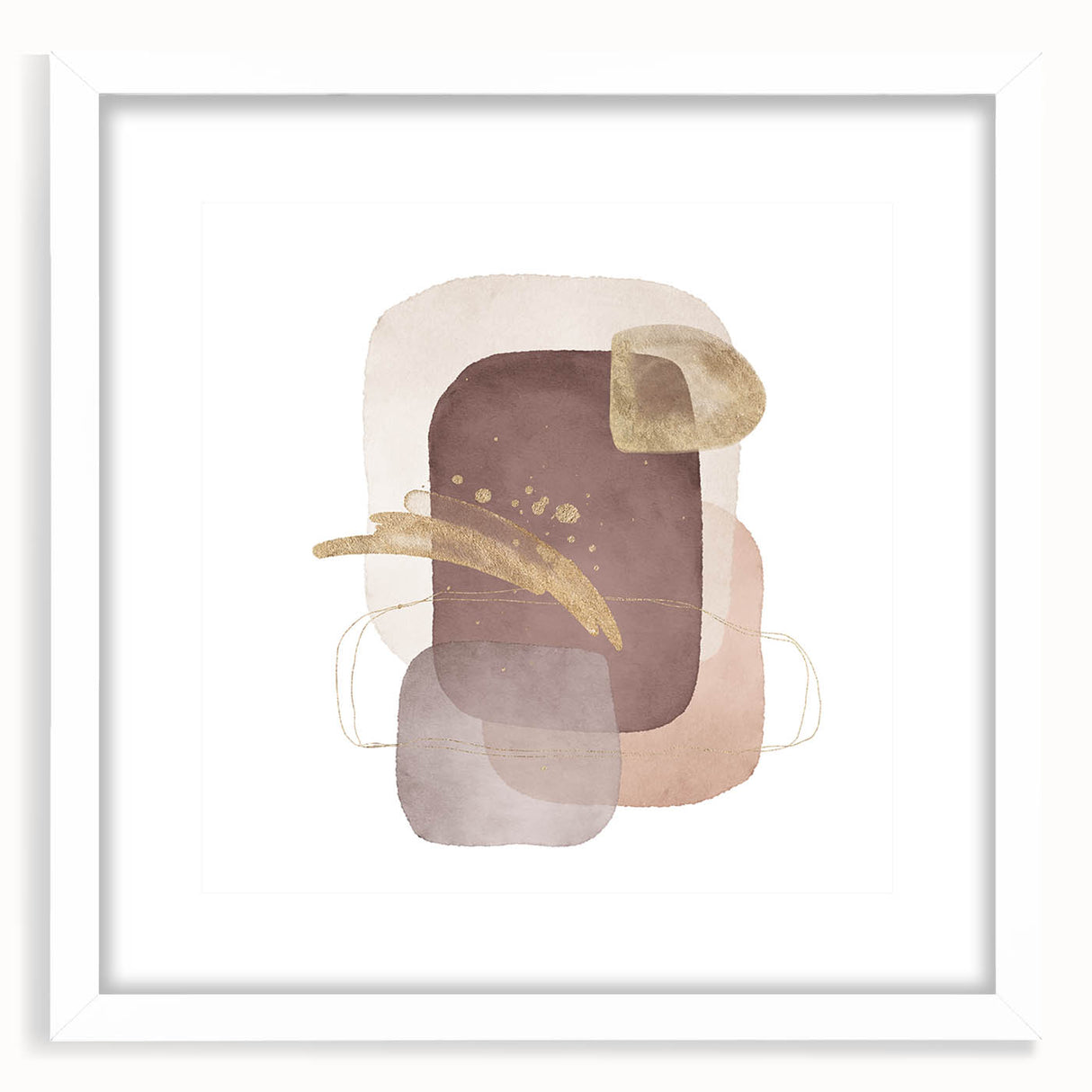 Abstract geometric wall art – minimalist canvas print for interiors