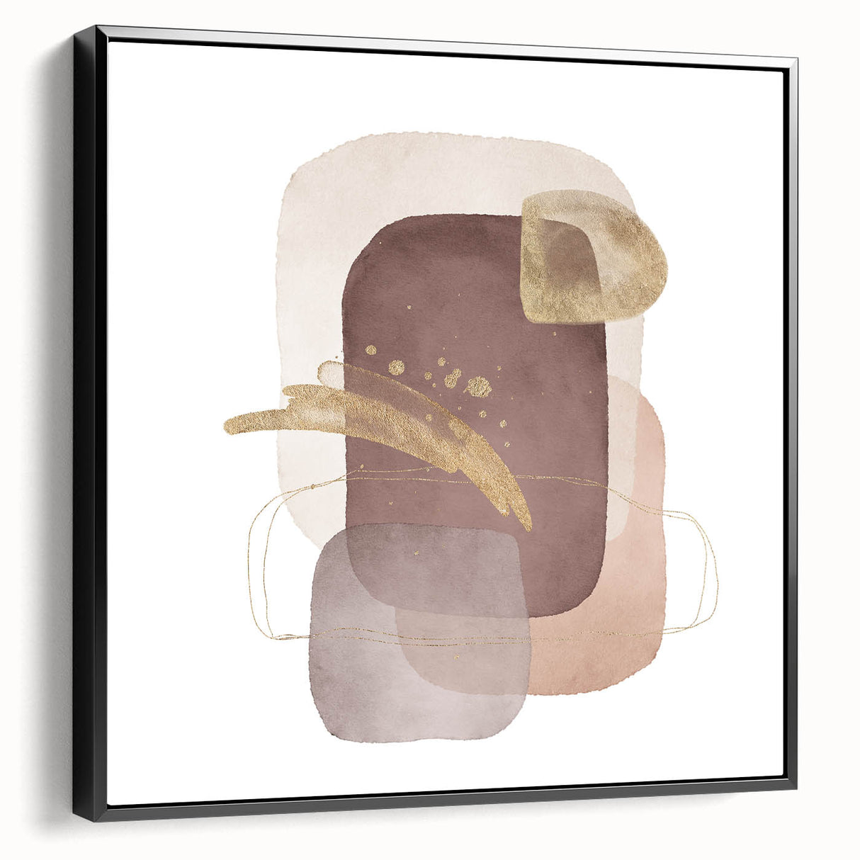Abstract geometric wall art – minimalist canvas print for interiors