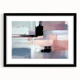 Modern Abstract Wall Art - Lilac & Black Geometric Canvas Print