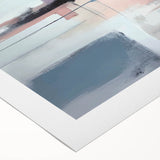 Modern Abstract Wall Art - Lilac & Black Geometric Canvas Print