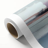 Modern Abstract Wall Art - Lilac & Black Geometric Canvas Print