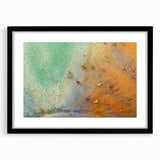 Moody Modern Wall Art – Contemporary Abstract Canvas in Gold & Teal