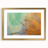 Moody Modern Wall Art – Contemporary Abstract Canvas in Gold & Teal