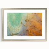 Moody Modern Wall Art – Contemporary Abstract Canvas in Gold & Teal