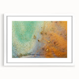 Moody Modern Wall Art – Contemporary Abstract Canvas in Gold & Teal