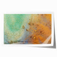 Moody Modern Wall Art – Contemporary Abstract Canvas in Gold & Teal