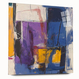 Modern Abstract Expressionist Wall Art – Bold Colorful Canvas