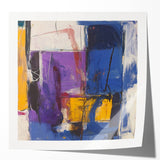Modern Abstract Expressionist Wall Art – Bold Colorful Canvas