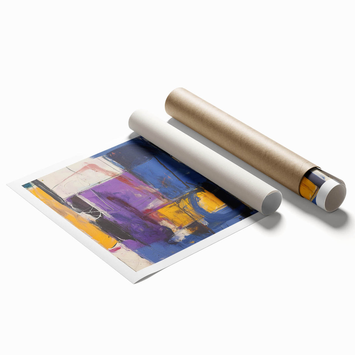 Modern Abstract Expressionist Wall Art – Bold Colorful Canvas