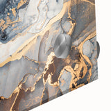 Exclusive Abstract Wall Decor – Navy, White & Gold Luxury Art