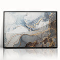 Exclusive Abstract Wall Decor – Navy, White & Gold Luxury Art