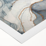 Exclusive Abstract Wall Decor – Navy, White & Gold Luxury Art