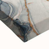 Exclusive Abstract Wall Decor – Navy, White & Gold Luxury Art