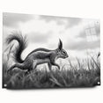 Wildlife in Motion – Black & White Fine Art Squirrel Photography