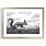 Wildlife in Motion – Black & White Fine Art Squirrel Photography