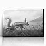 Wildlife in Motion – Black & White Fine Art Squirrel Photography