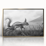 Wildlife in Motion – Black & White Fine Art Squirrel Photography
