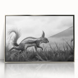 Wildlife in Motion – Black & White Fine Art Squirrel Photography