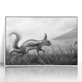 Wildlife in Motion – Black & White Fine Art Squirrel Photography