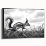 Wildlife in Motion – Black & White Fine Art Squirrel Photography