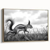 Wildlife in Motion – Black & White Fine Art Squirrel Photography