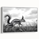Wildlife in Motion – Black & White Fine Art Squirrel Photography