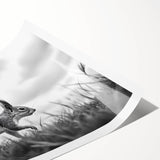 Wildlife in Motion – Black & White Fine Art Squirrel Photography