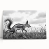 Wildlife in Motion – Black & White Fine Art Squirrel Photography