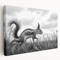 Wildlife in Motion – Black & White Fine Art Squirrel Photography